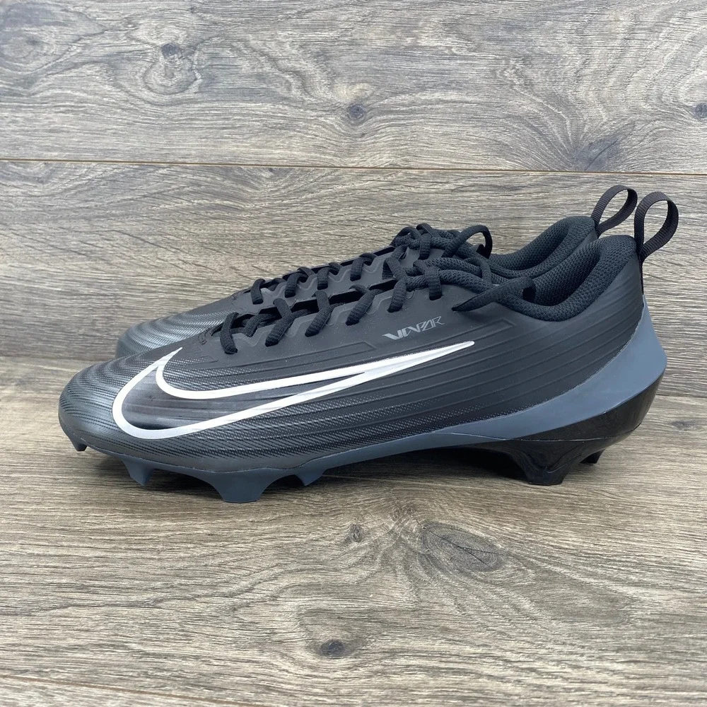Nike Vapor Edge Shark 2 Football Cleats Mens Size 12 Black Grey FB3303-002